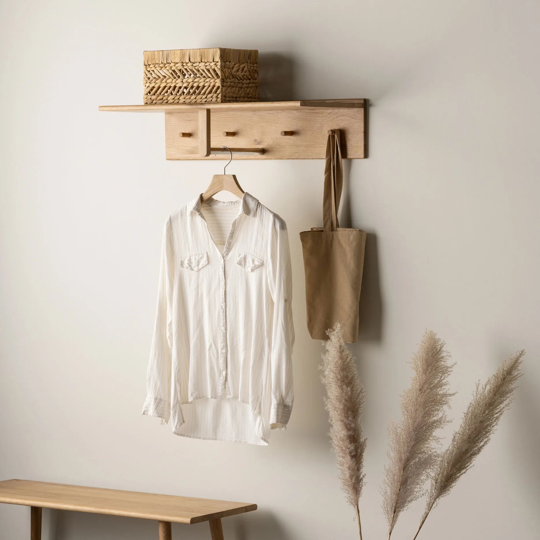 Wood II Garderobe - geölte Eiche